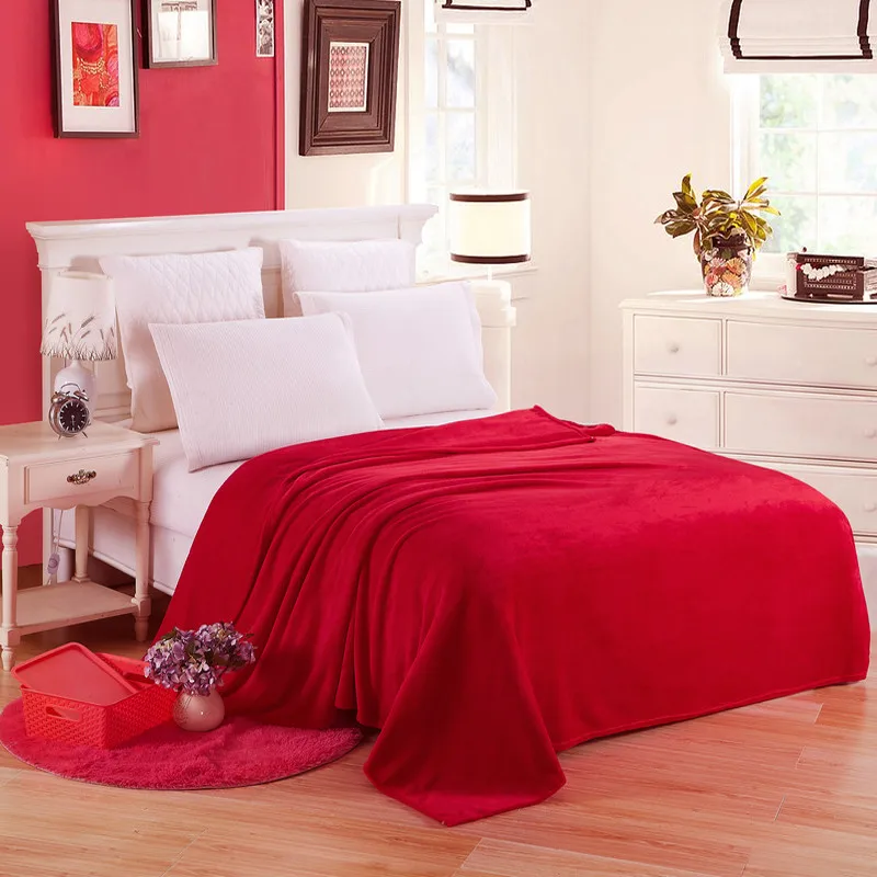 Bed Sheet Microfiber - Home Textile Soft Solid Blanket Fleece