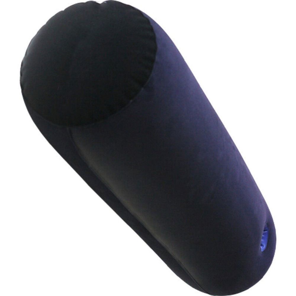 Bed Sheet Microfiber - PVC Flocking Silicone Pillow Blue+Black Inflatable