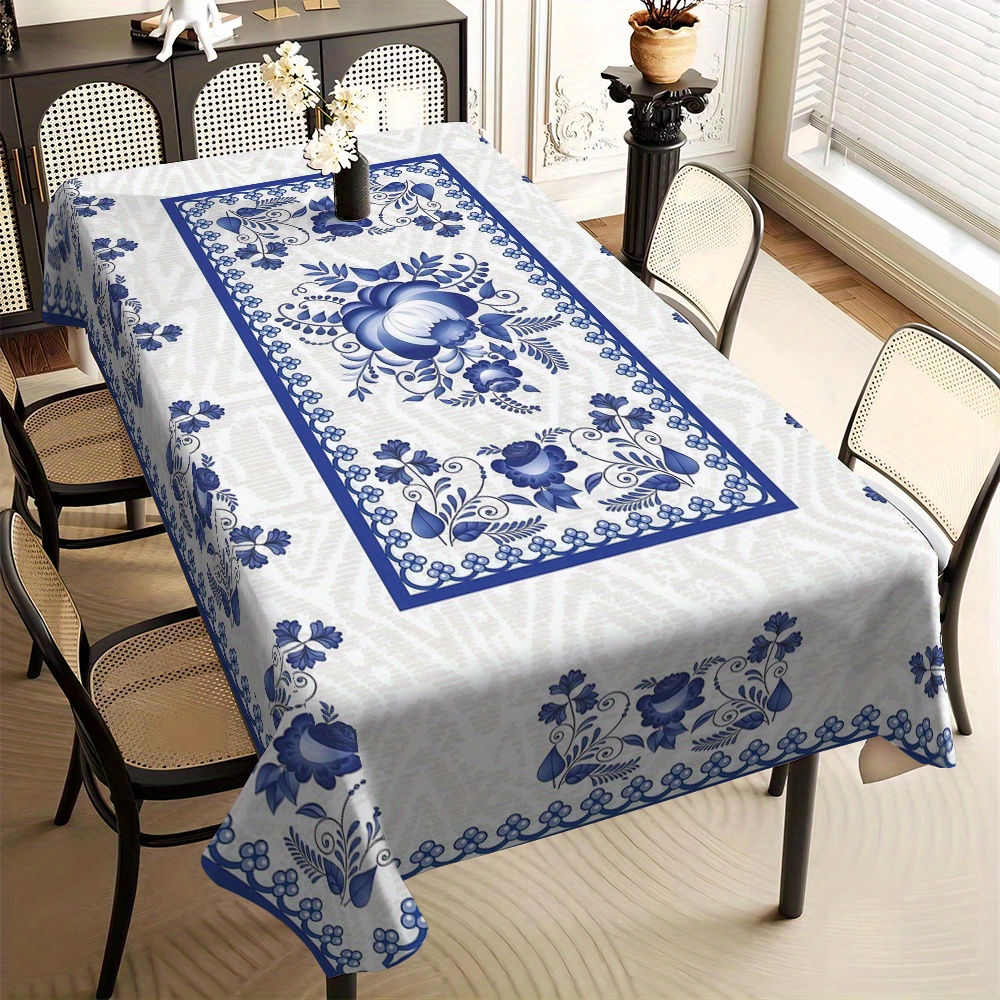 Home Textiles And Decor - Country Style Square Tablecloth for Kitchen,