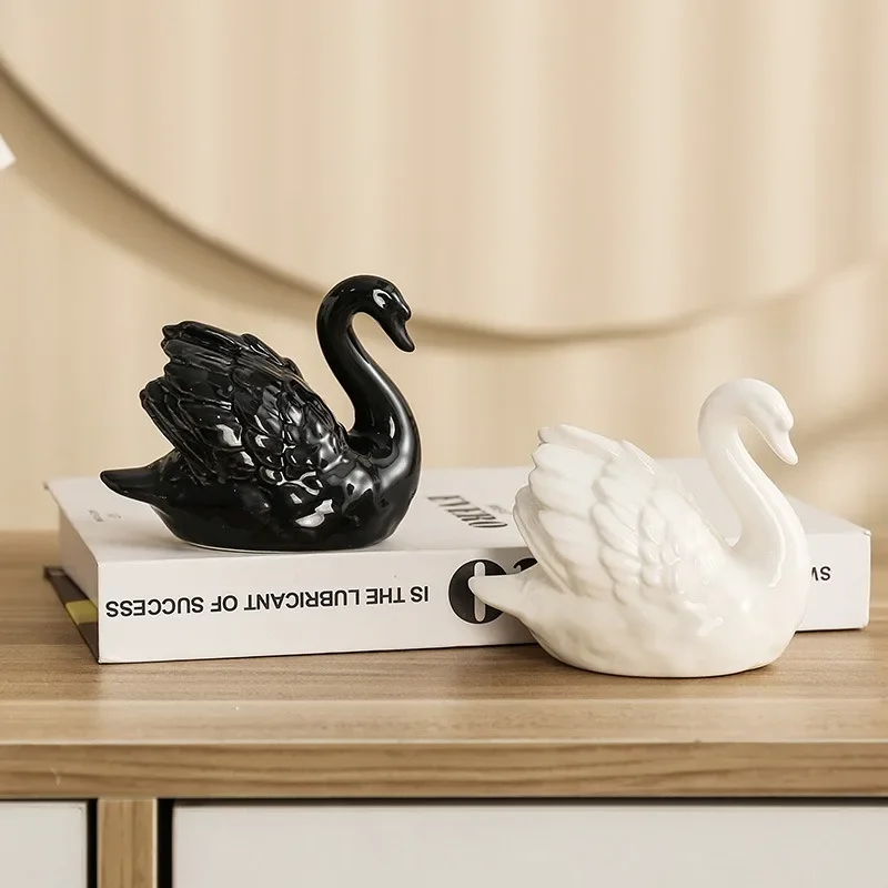 Couple Swan Ceramic Jewelry Cr - Xt Home Textiles ulasan dan harga