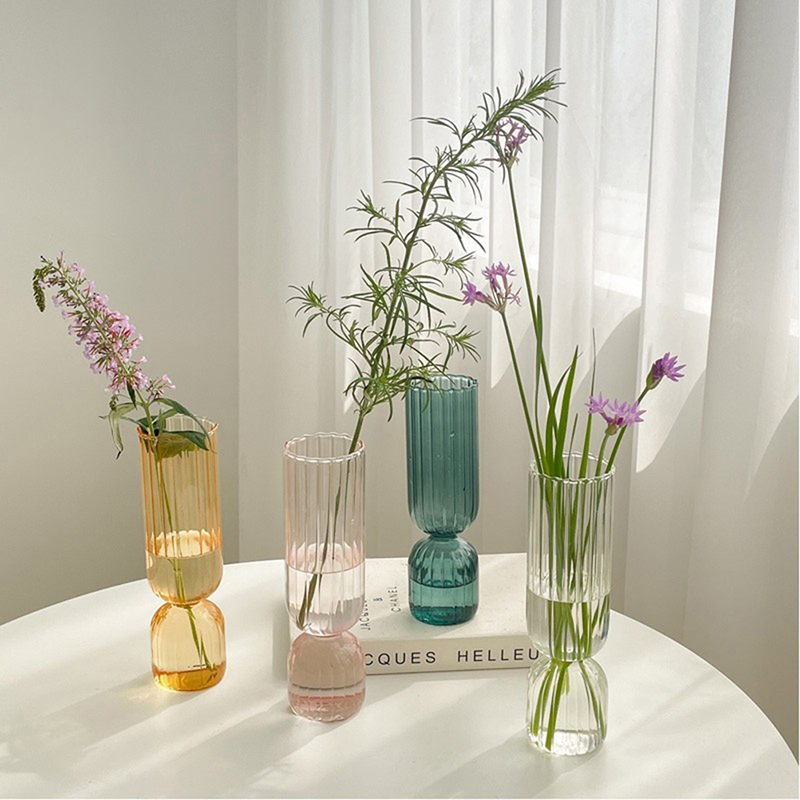 Nordic Glass Vase Small Glass  - Xt Home Textiles ulasan dan harga