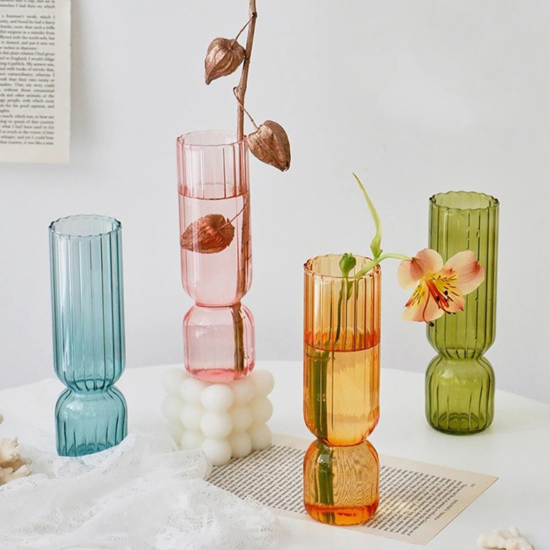 Nordic Glass Vase Small Glass  - Xt Home Textiles ulasan dan harga