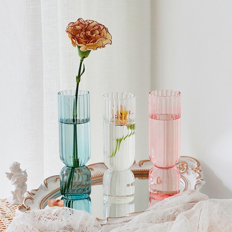 Nordic Glass Vase Small Glass  - Xt Home Textiles ulasan dan harga
