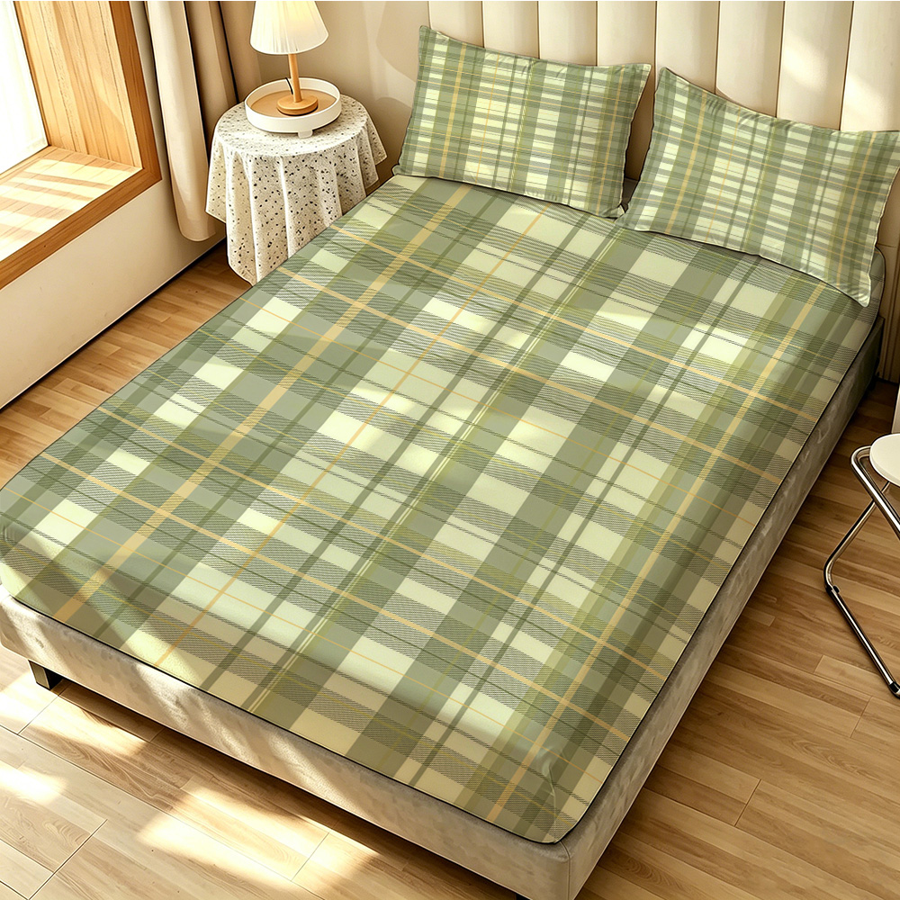 90G 3-Piece Bedding Set 1 Fitt - Bed Sheet Microfiber ulasan dan harga