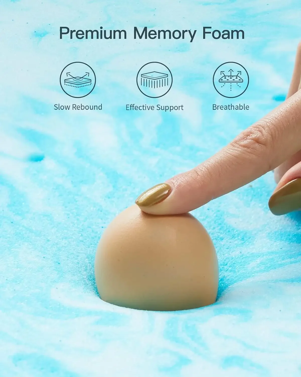%a 3 Inch Twin Memory Foam Mat - Memory Foam Topper ulasan dan harga