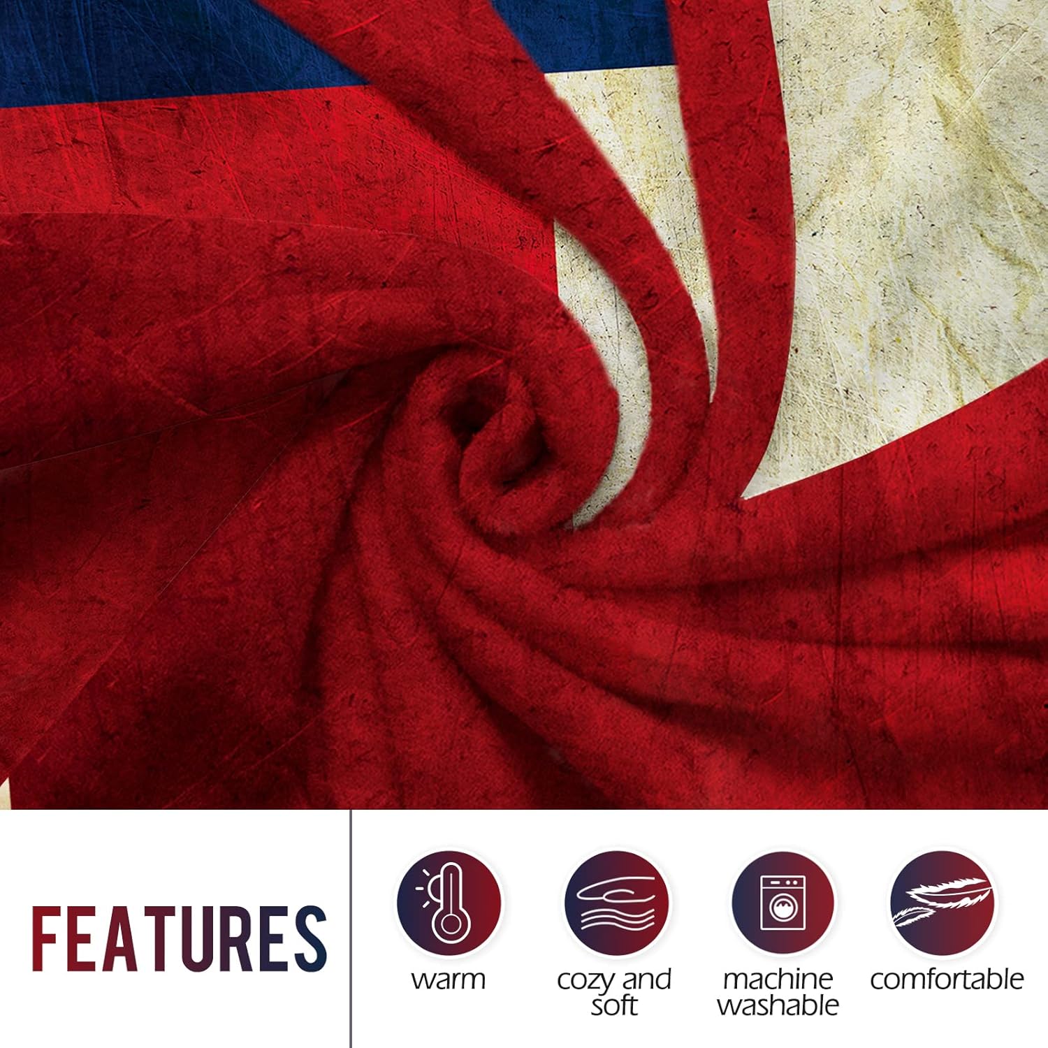 Levens Texas Flag Throw Blanke - Home Textiles And Decor ulasan dan harga