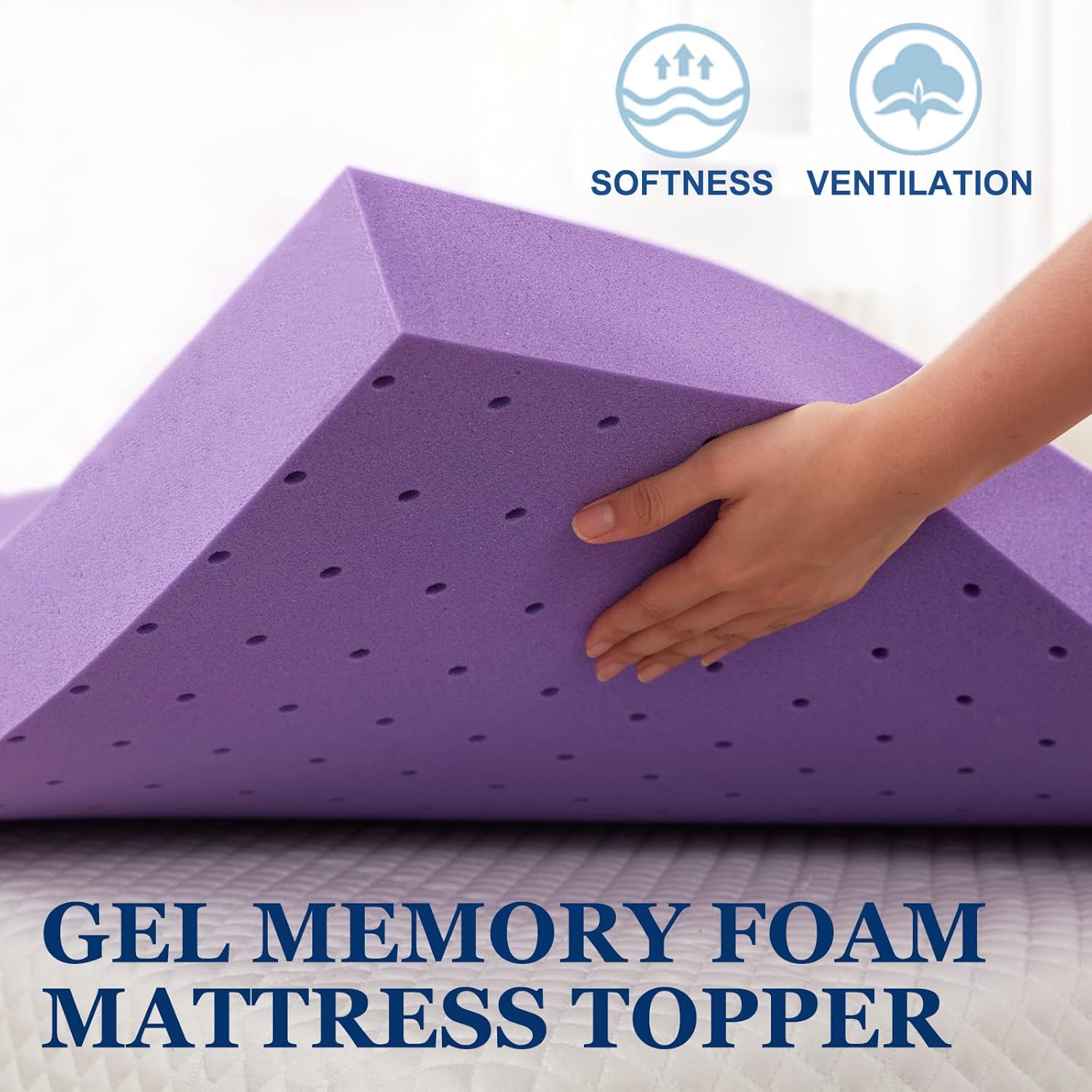 Gel Memory Foam Mattress Toppe - Memory Foam Topper ulasan dan harga
