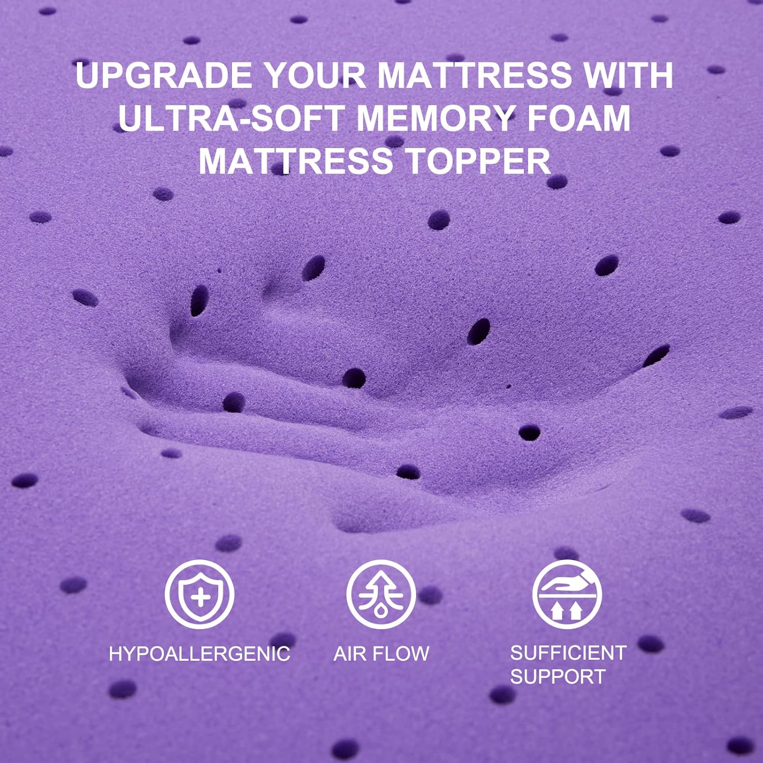 Gel Memory Foam Mattress Toppe - Memory Foam Topper ulasan dan harga