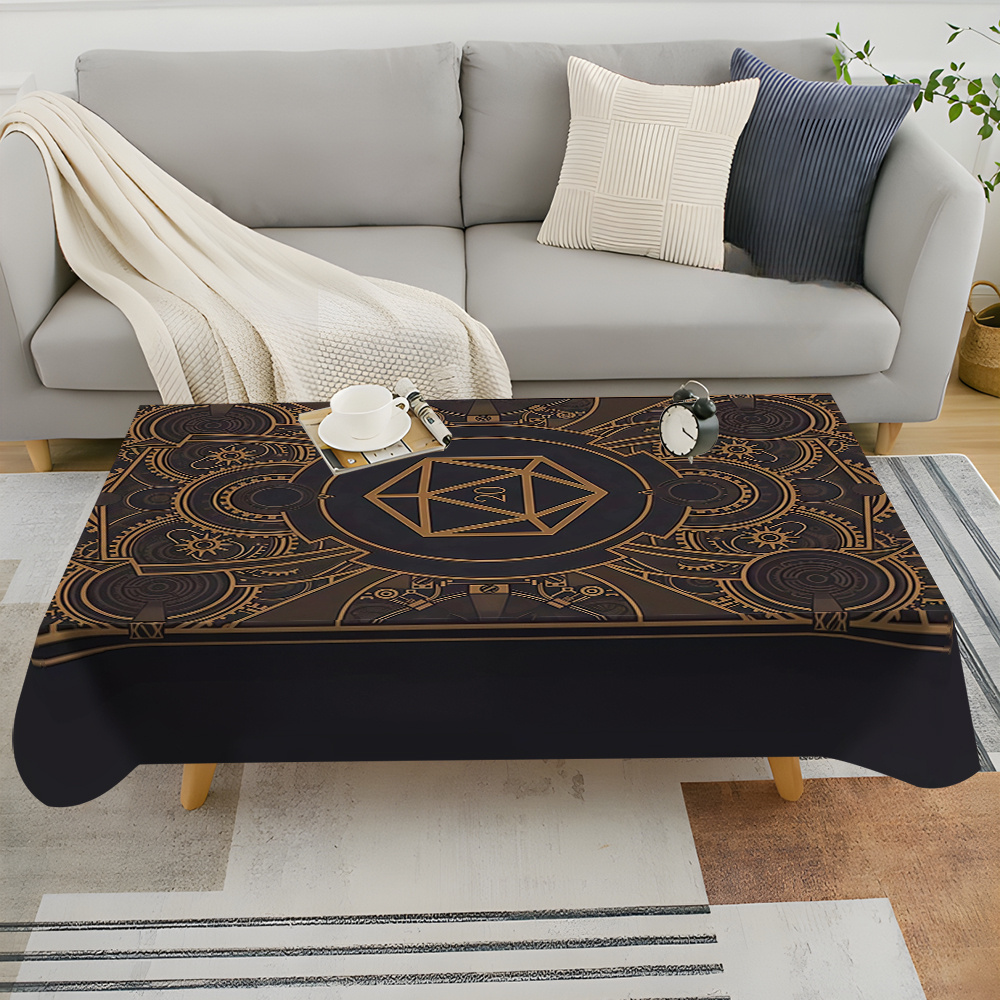 Steampunk Black Golden Gear Pa - Home Textiles And Decor ulasan dan harga
