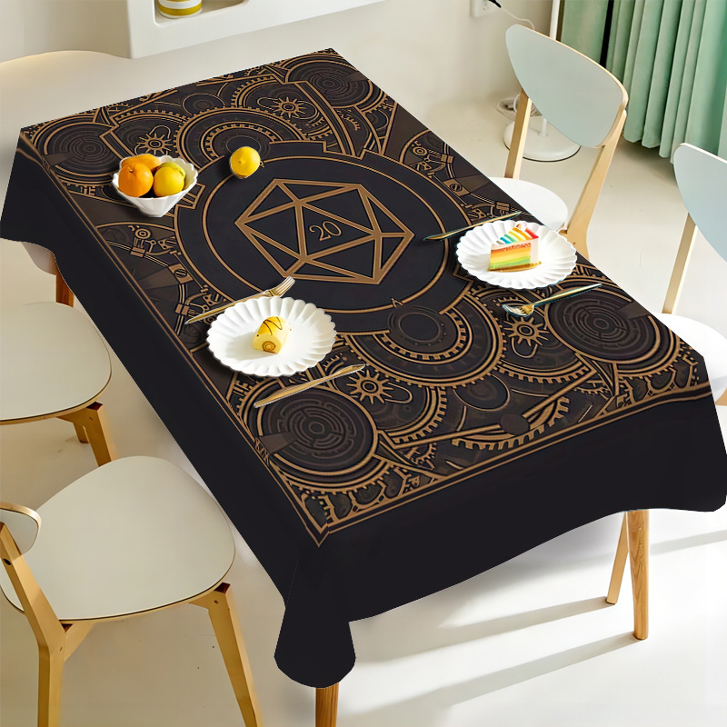 Steampunk Black Golden Gear Pa - Home Textiles And Decor ulasan dan harga