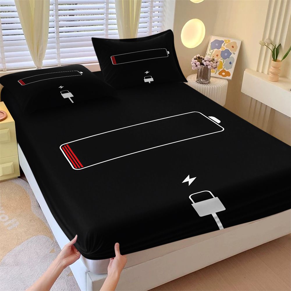Minimalist Low Battery Warning - Bed Sheet Microfiber ulasan dan harga