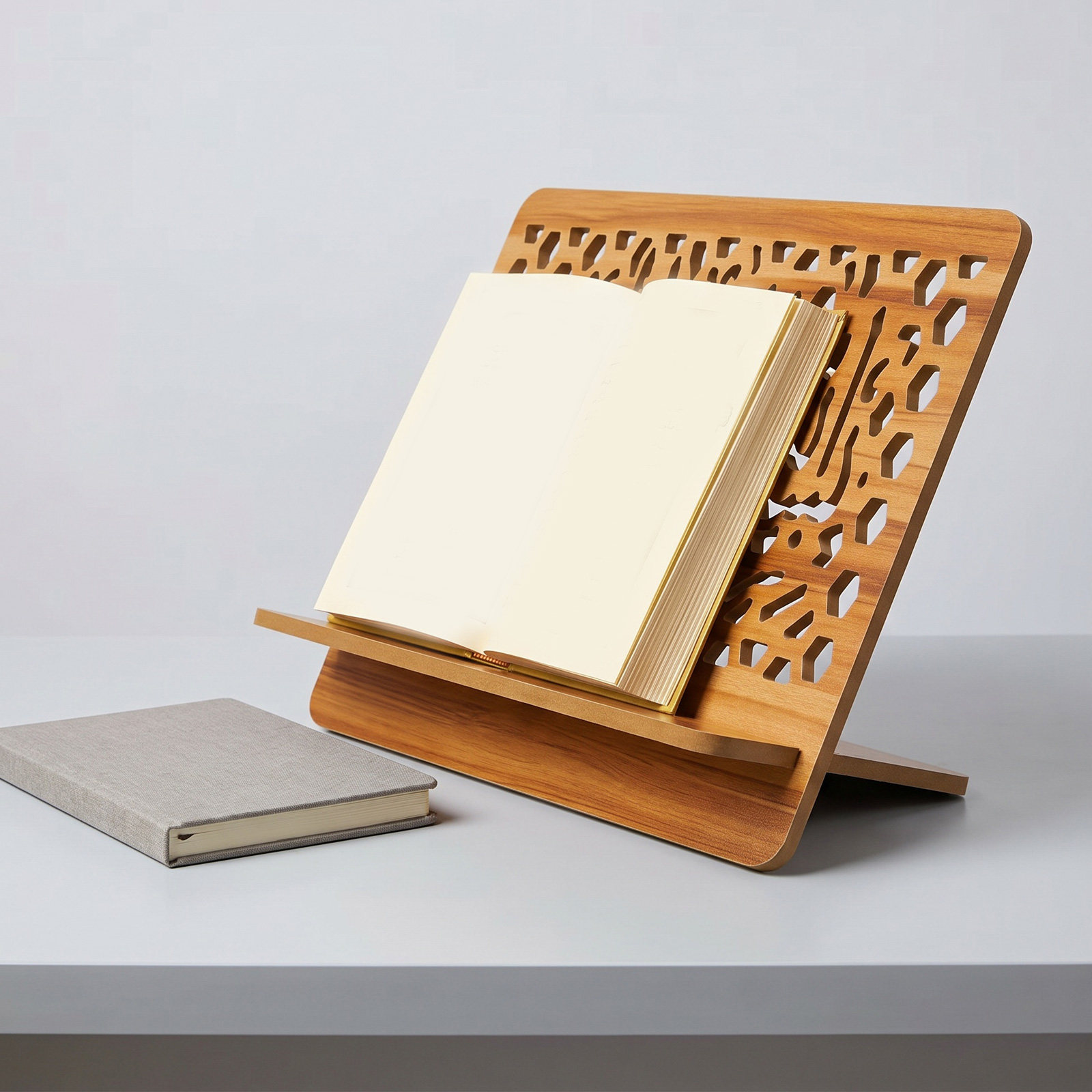 Wood Bible Stand Carved Thick  - Home Quran ulasan dan harga