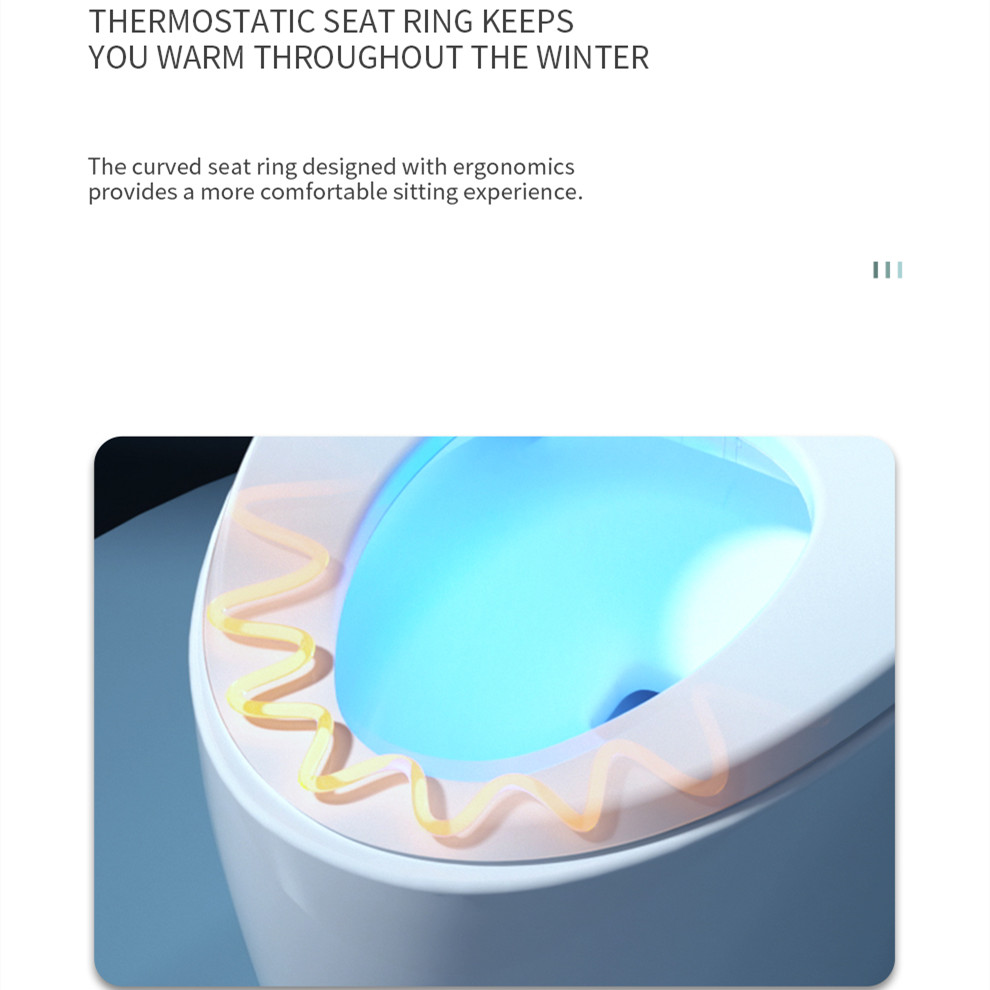 Smart Toilet-Heated Seat Dual- - P & C Home Textiles Usa ulasan dan harga