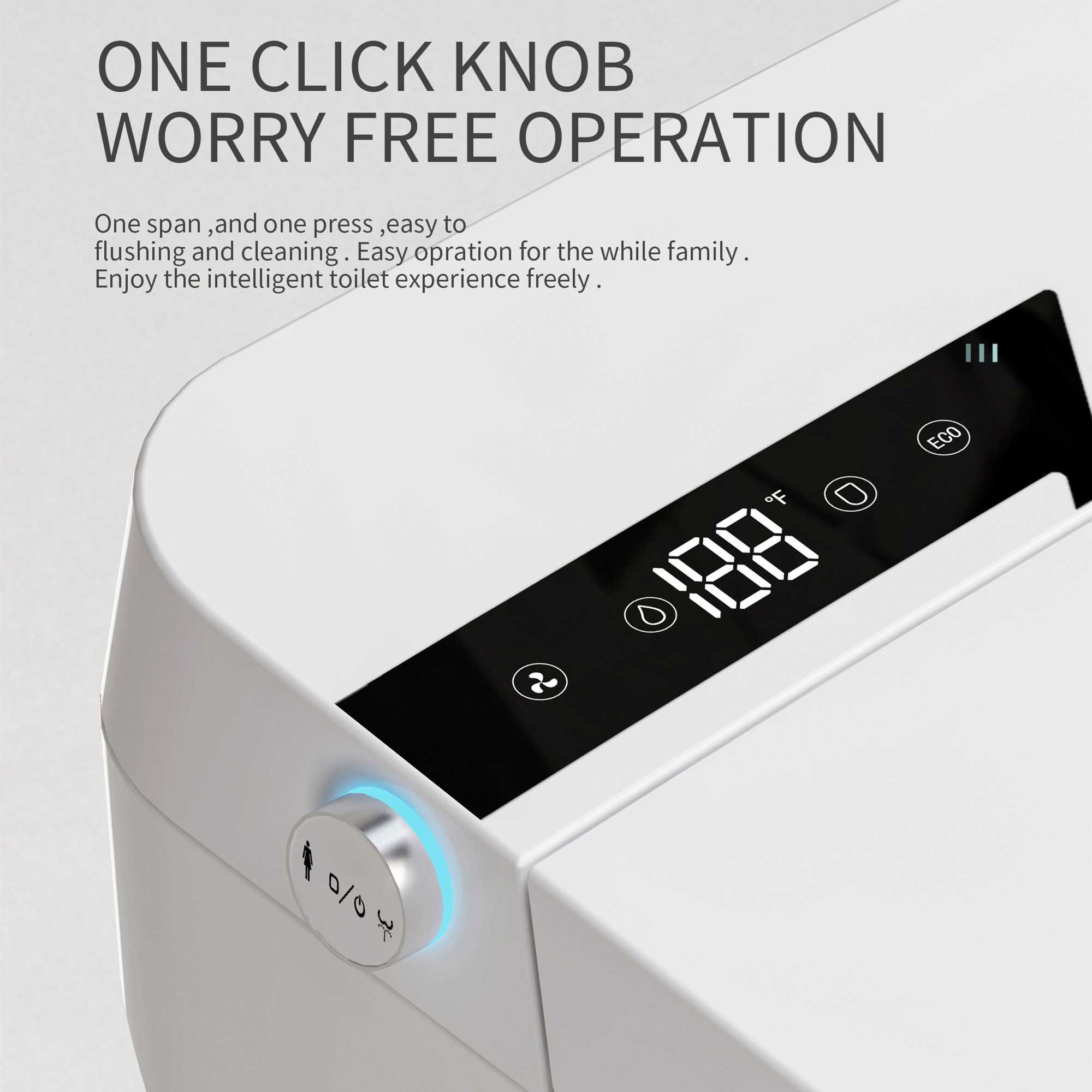 Smart Toilet-Heated Seat Dual- - P & C Home Textiles Usa ulasan dan harga