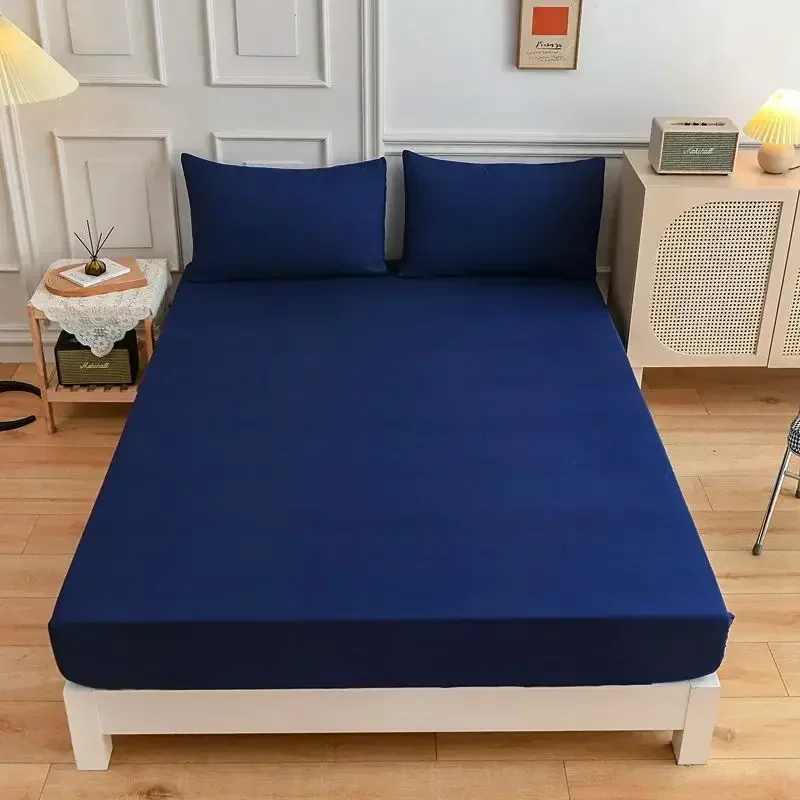Solid Color Soft Polyester Fit - Mattress Pad Topper ulasan dan harga