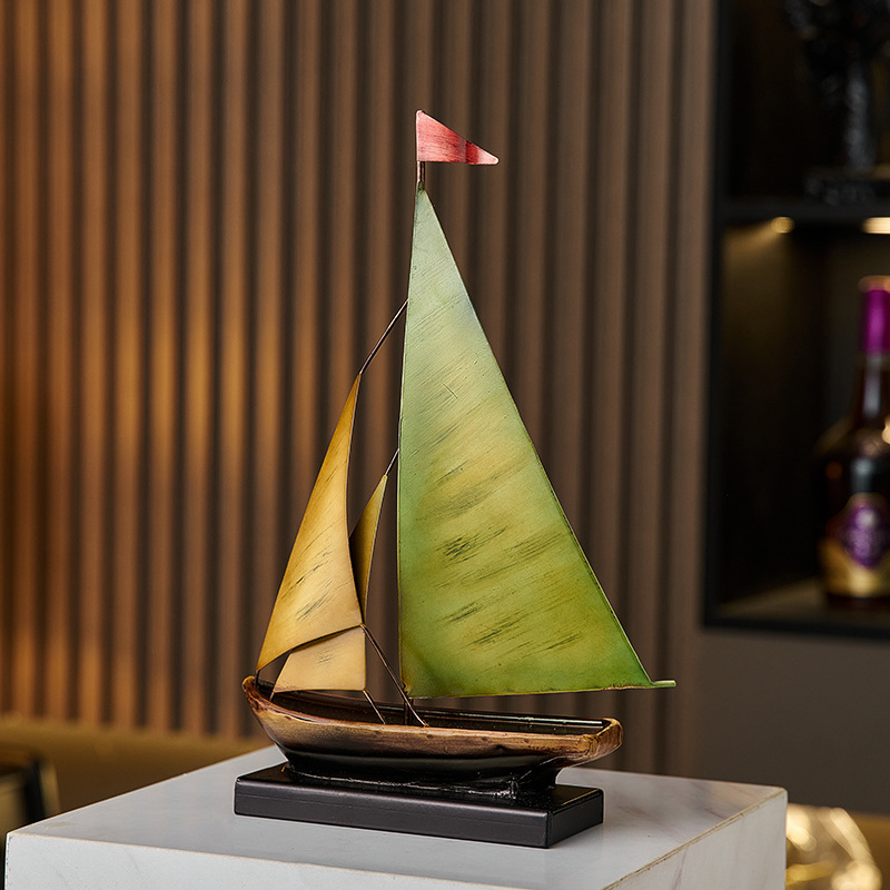 Creative Sailboat Model Orname - Xt Home Textiles ulasan dan harga