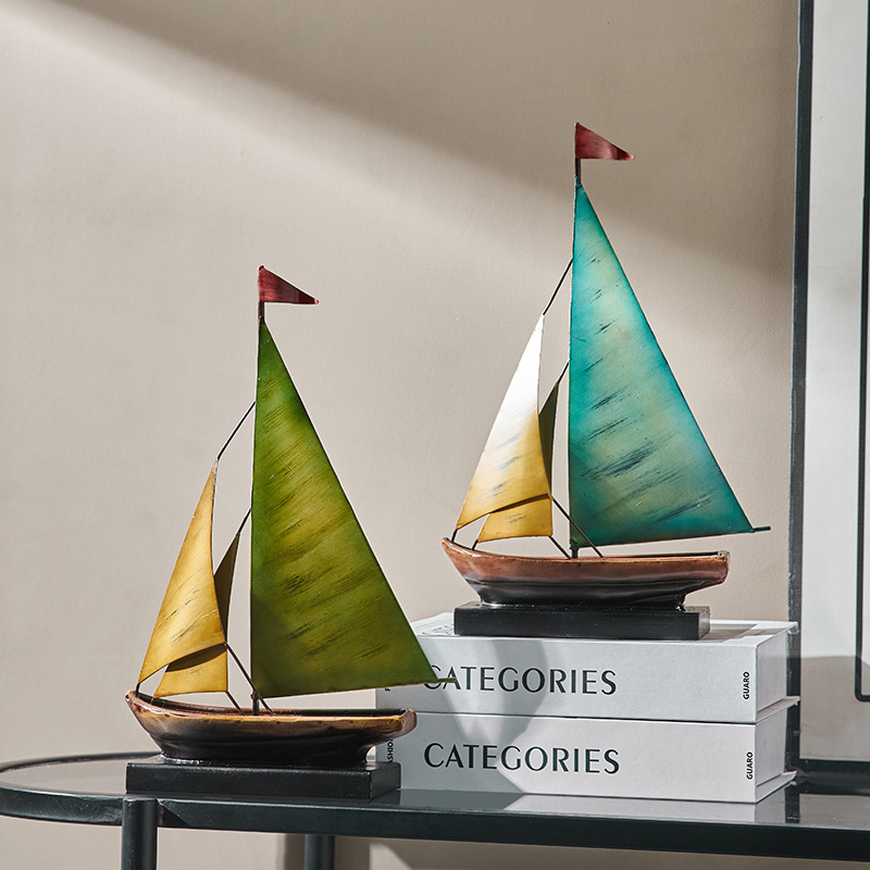 Creative Sailboat Model Orname - Xt Home Textiles ulasan dan harga