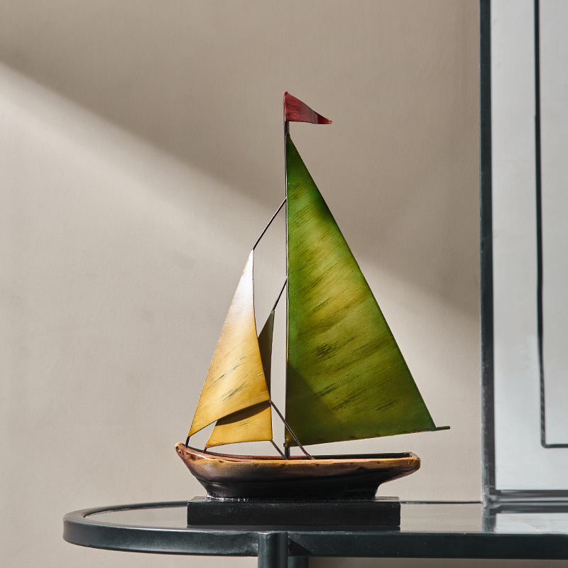 Creative Sailboat Model Orname - Xt Home Textiles ulasan dan harga
