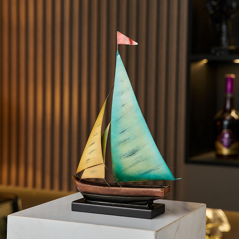 Creative Sailboat Model Orname - Xt Home Textiles ulasan dan harga