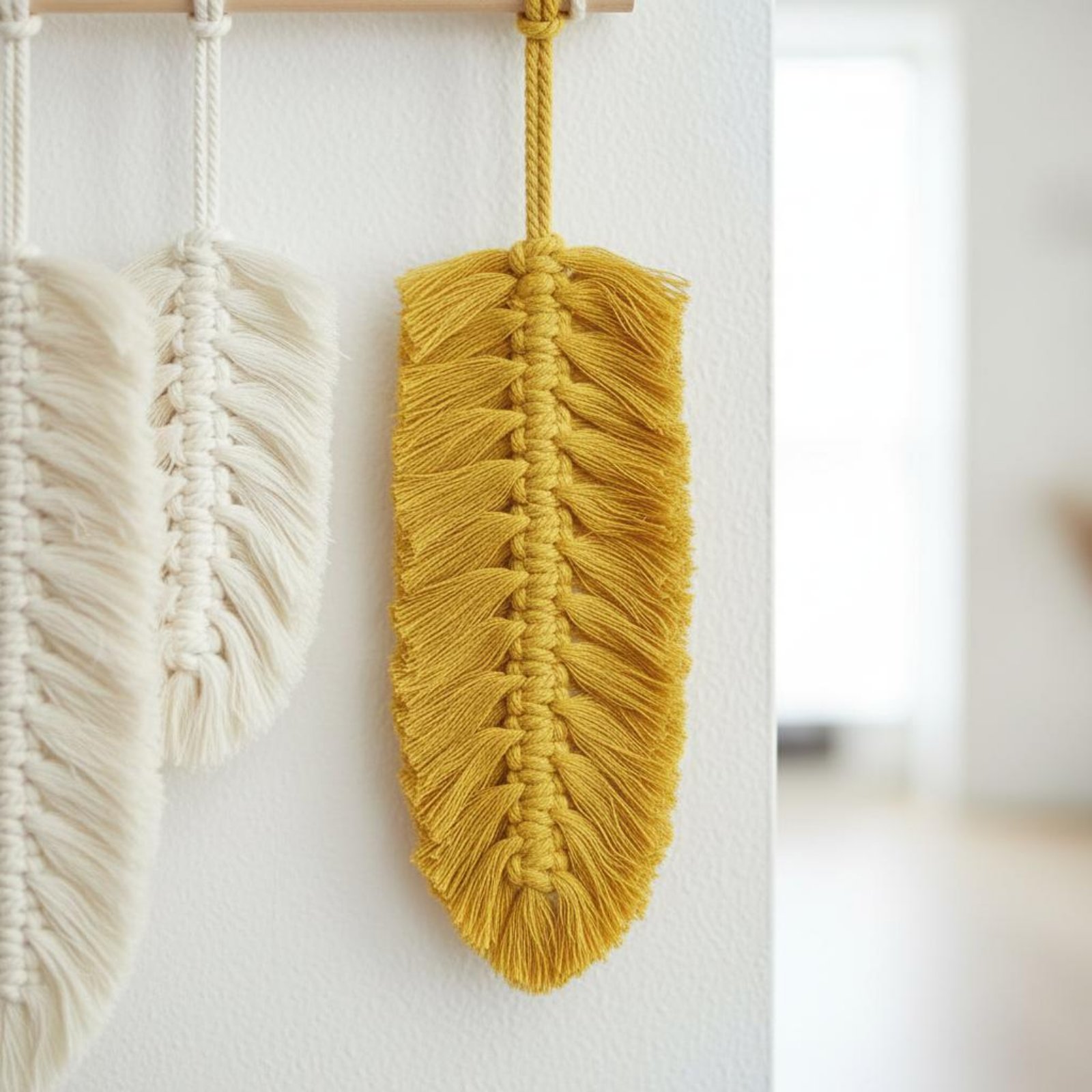 Macrame Feather Wall Hanging H - Home Textiles And Decor ulasan dan harga